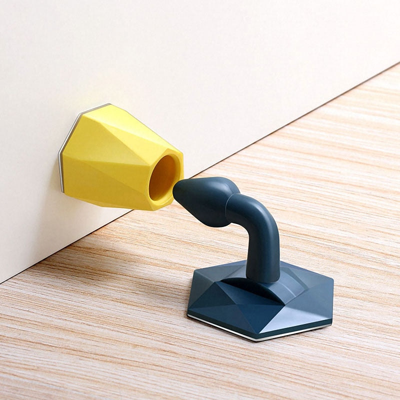 Mute Non-punch Silicone Door Stopper Touch Toilet Wall Absorption Door Plug Anti-bump Door Holder Gear Gate Resistance Door Stop.